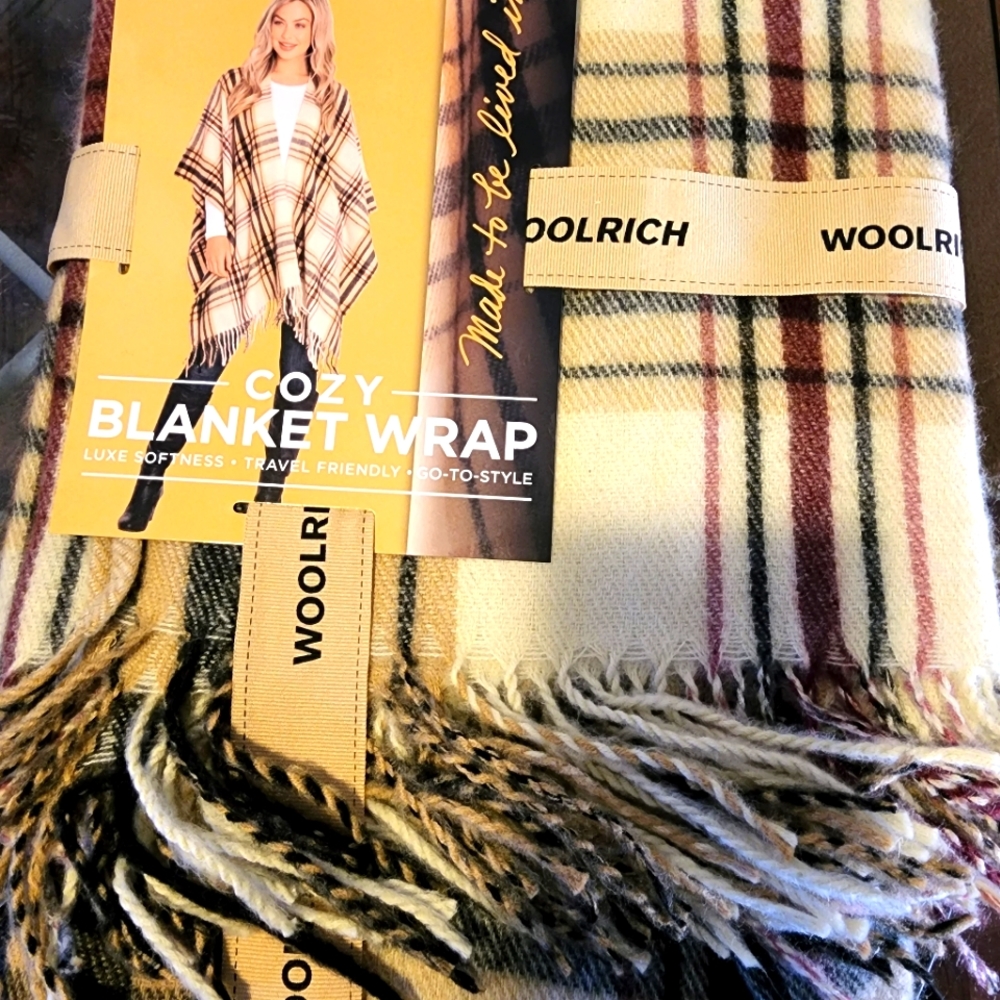 Cozy blanket wrap shawl